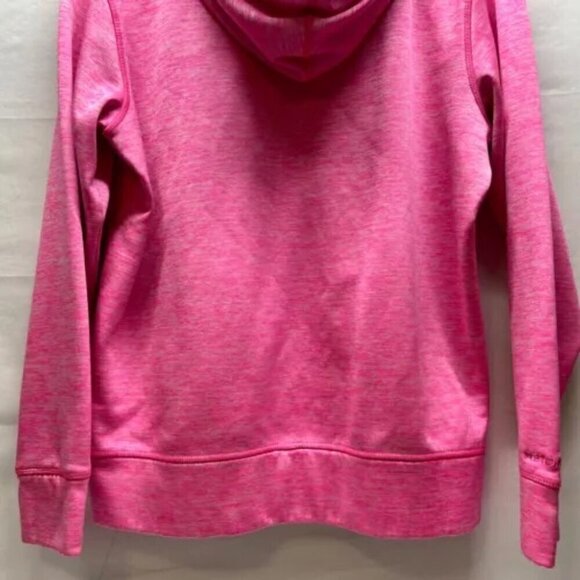 Under Armour Ladies Heathered Pink Pullover Hoodie Size Medium UA Logo Stretch - Picture 6 of 9